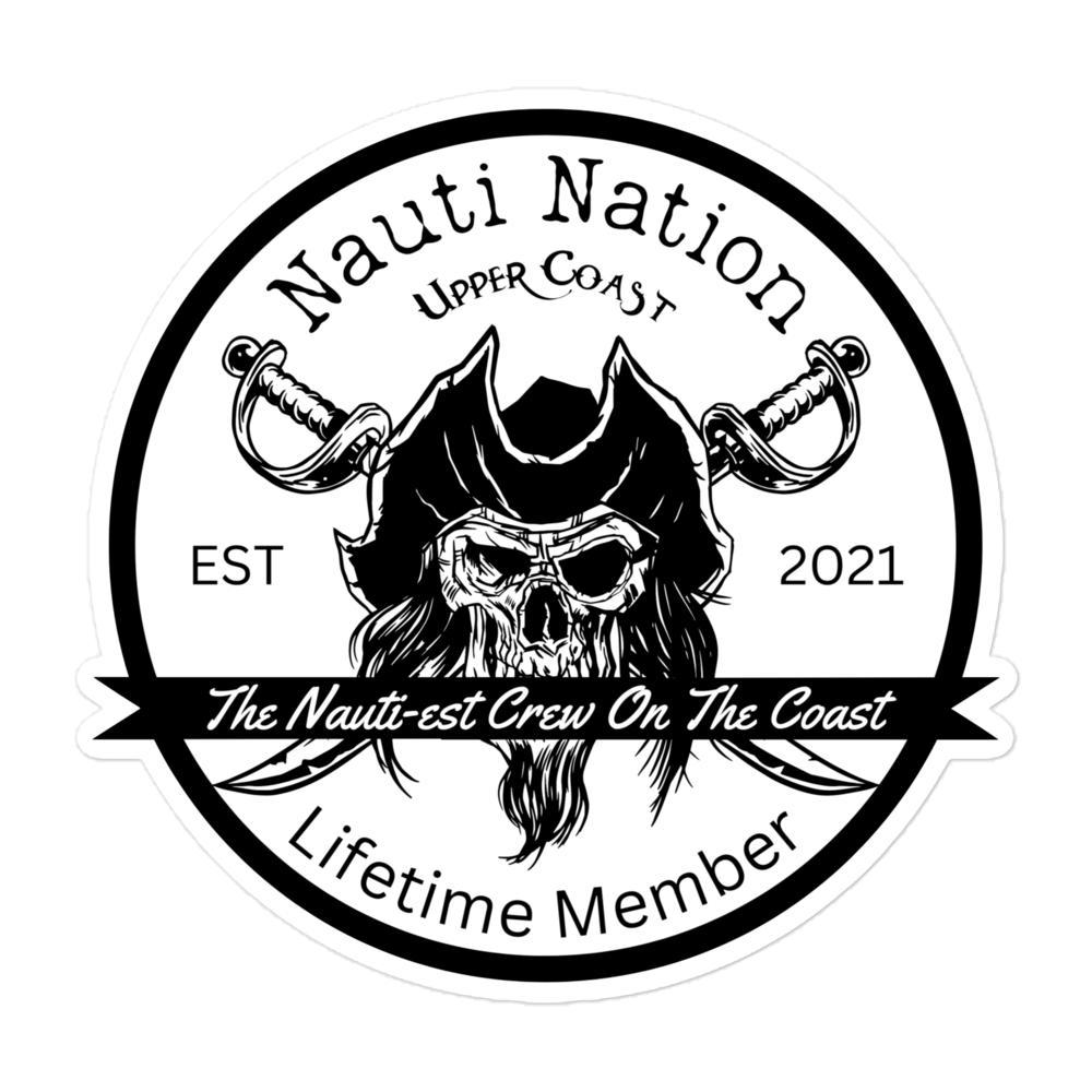 Nauti Nation Life Time Member Sticker